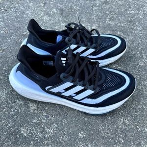 Mens Adidas Ultraboost Light Shoes - Core Black/White